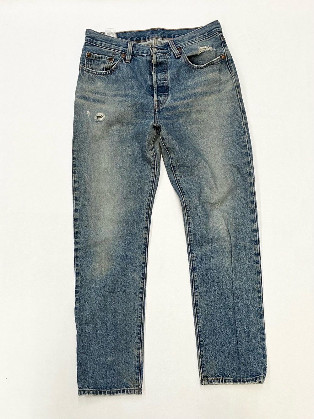 Levi's Premium 501 Women's Straight Jeans - Faded Blue Wash